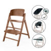 HOGE STOEL Click&Fold 4 in 1 69,9-77,5/47/80,8-90,6 cm lichtbruin