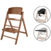HOGE STOEL Click&Fold 3 in 1 69,9/47,3/84,3 cm lichtbruin