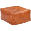 STOFFEN KRUKKEN, bruin leer