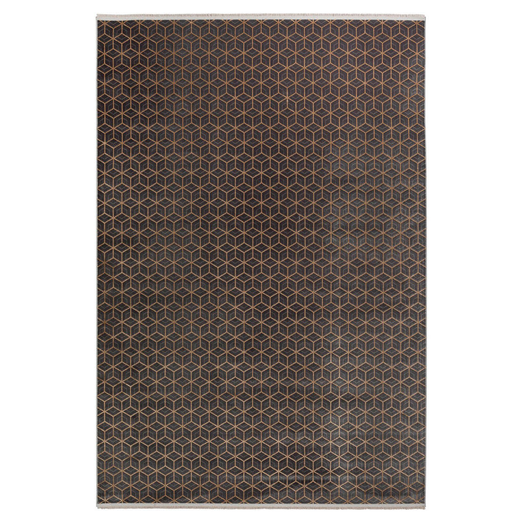 GEWEVEN TAPIJT Metrisch 140/200 cm geweven antraciet