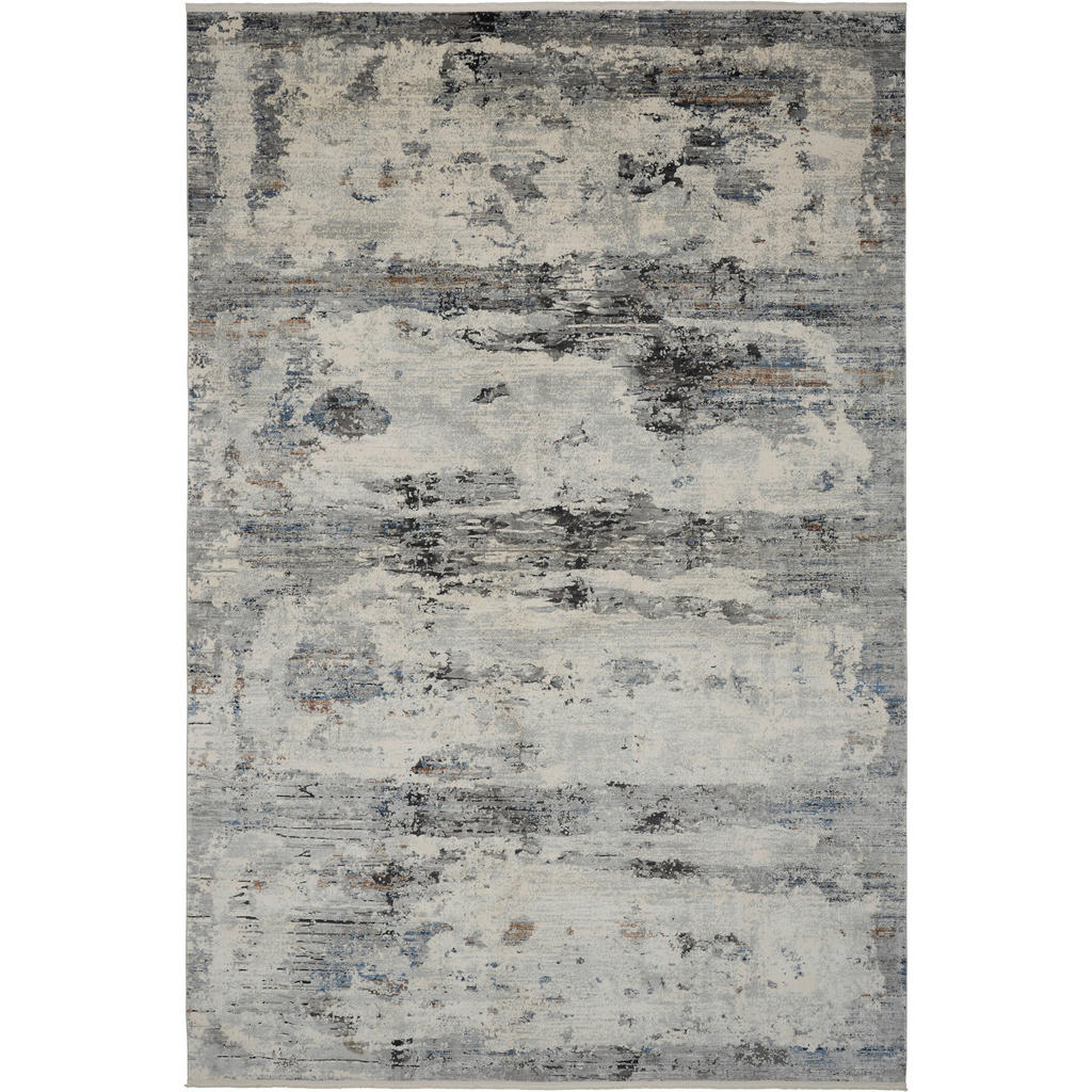 GEWEVEN TAPIJT Neptun 120/180 cm geweven crèmekleur, zwart