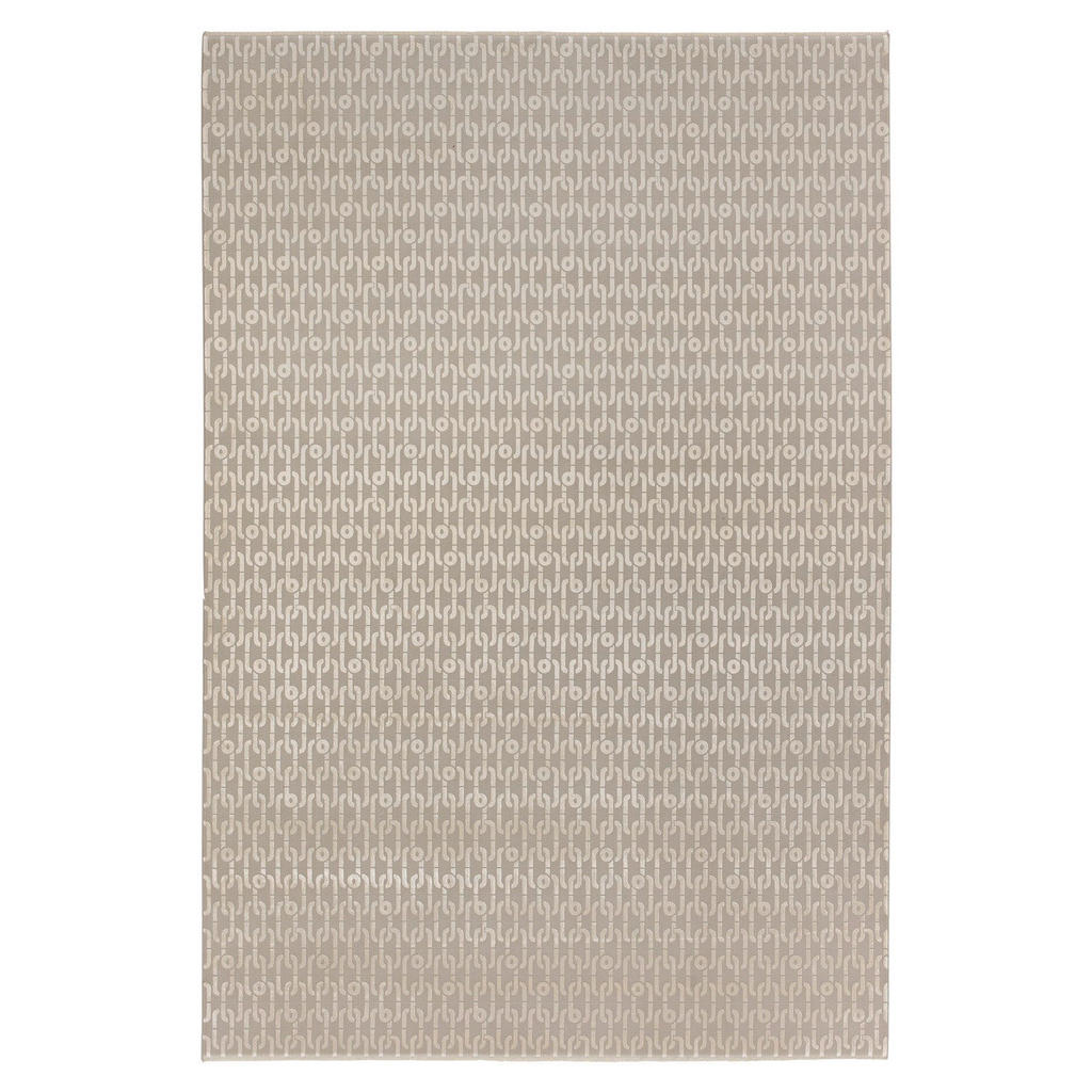 GEWEVEN TAPIJT Kettingen 170/240 cm geweven crèmekleur