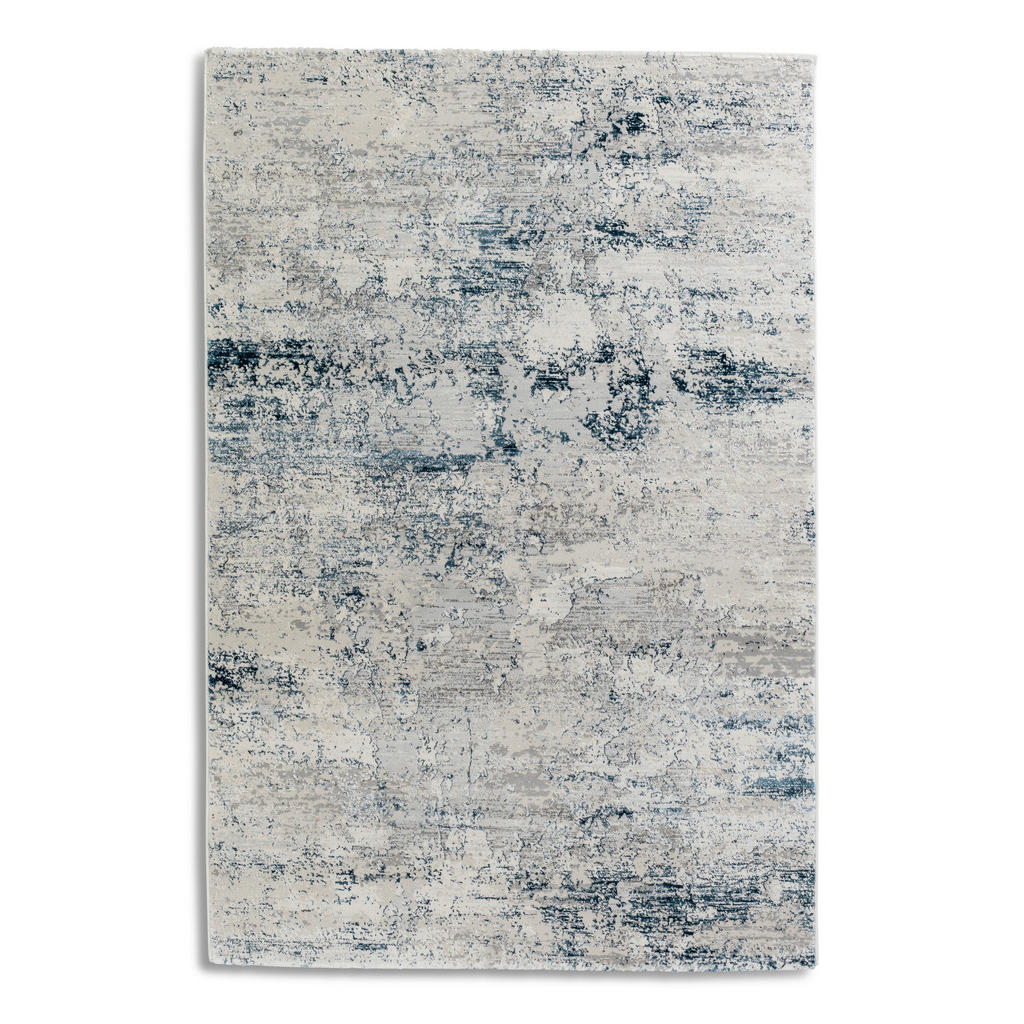 GEWEVEN TAPIJT Antea 160/230 cm geweven blauw, crèmekleur
