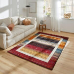 GEWEVEN TAPIJT Cassandra 200/290 cm geweven veelkleurig, rood thumbnail 2