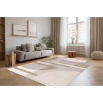 GEWEVEN TAPIJT 200/290 cm geweven zilverkleur thumbnail 2