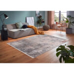 GEWEVEN TAPIJT Sarezzo 133/190 cm geweven zilverkleur, wit thumbnail 2