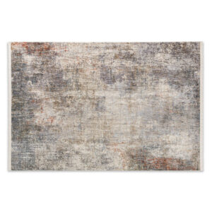 GEWEVEN TAPIJT Sarezzo 133/190 cm geweven zilverkleur, wit
