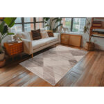 GEWEVEN TAPIJT 200/290 cm geweven zilverkleur, wit thumbnail 2