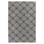 GEWEVEN TAPIJT Korenbloem Dubbel 170/240 cm geweven zilverkleur thumbnail 1