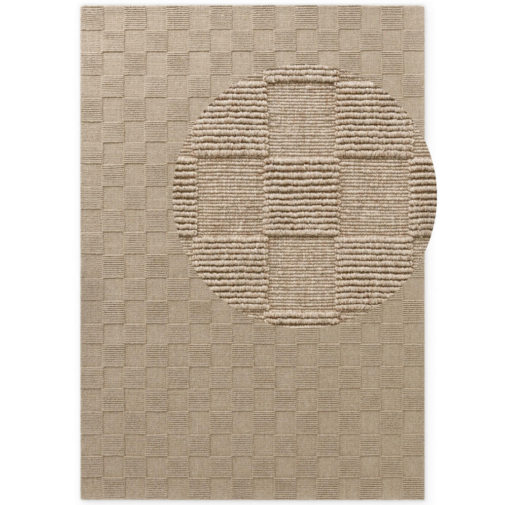 GEWEVEN TAPIJT Kollektion 1766 120/170 cm geweven lichtbruin