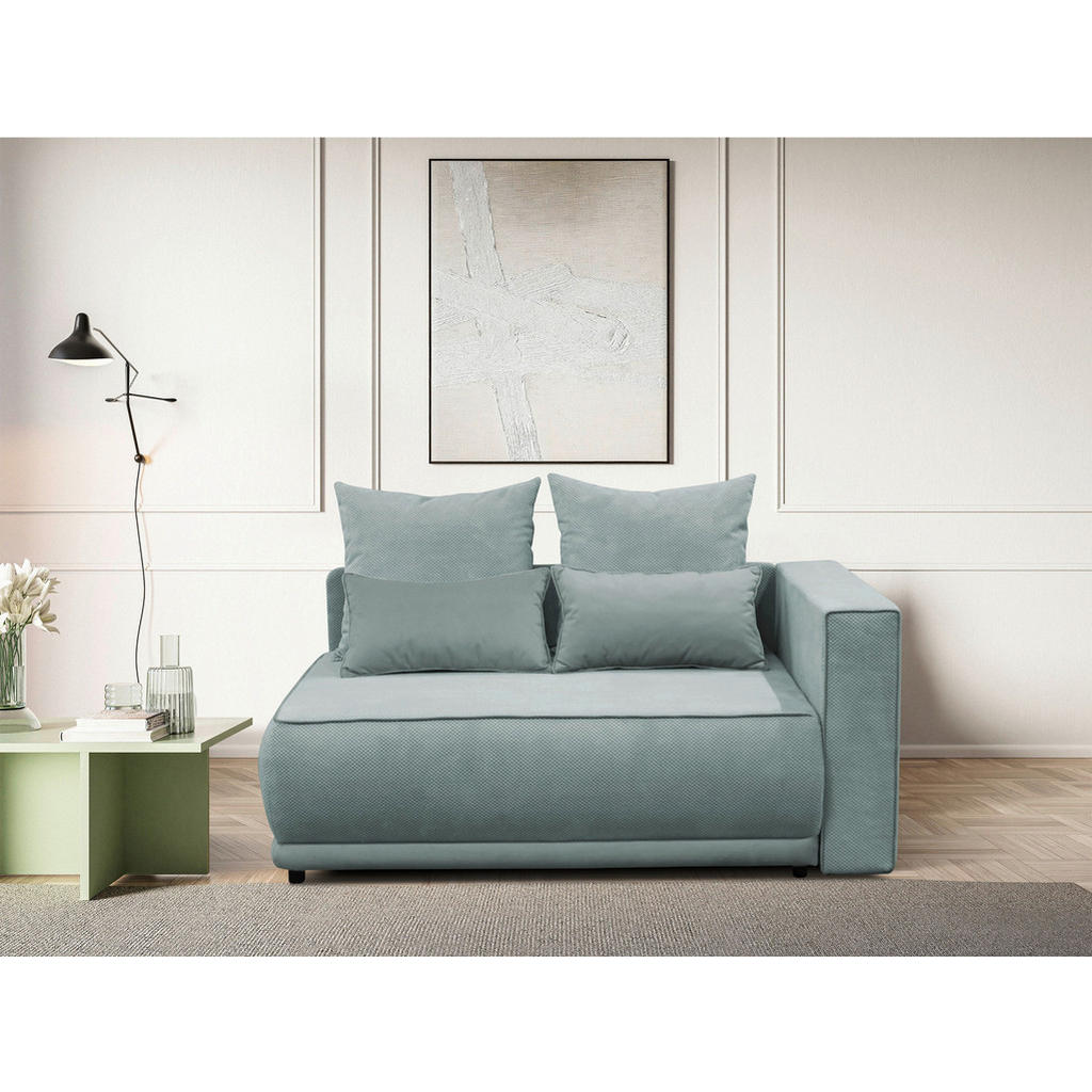 TROSED, turquoise textiel