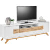 TV-ELEMENT wit, eikenkleur