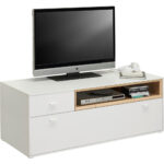 TV-ELEMENT wit, eikenkleur thumbnail 1