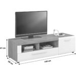 TV-ELEMENT wit, eikenkleur thumbnail 2