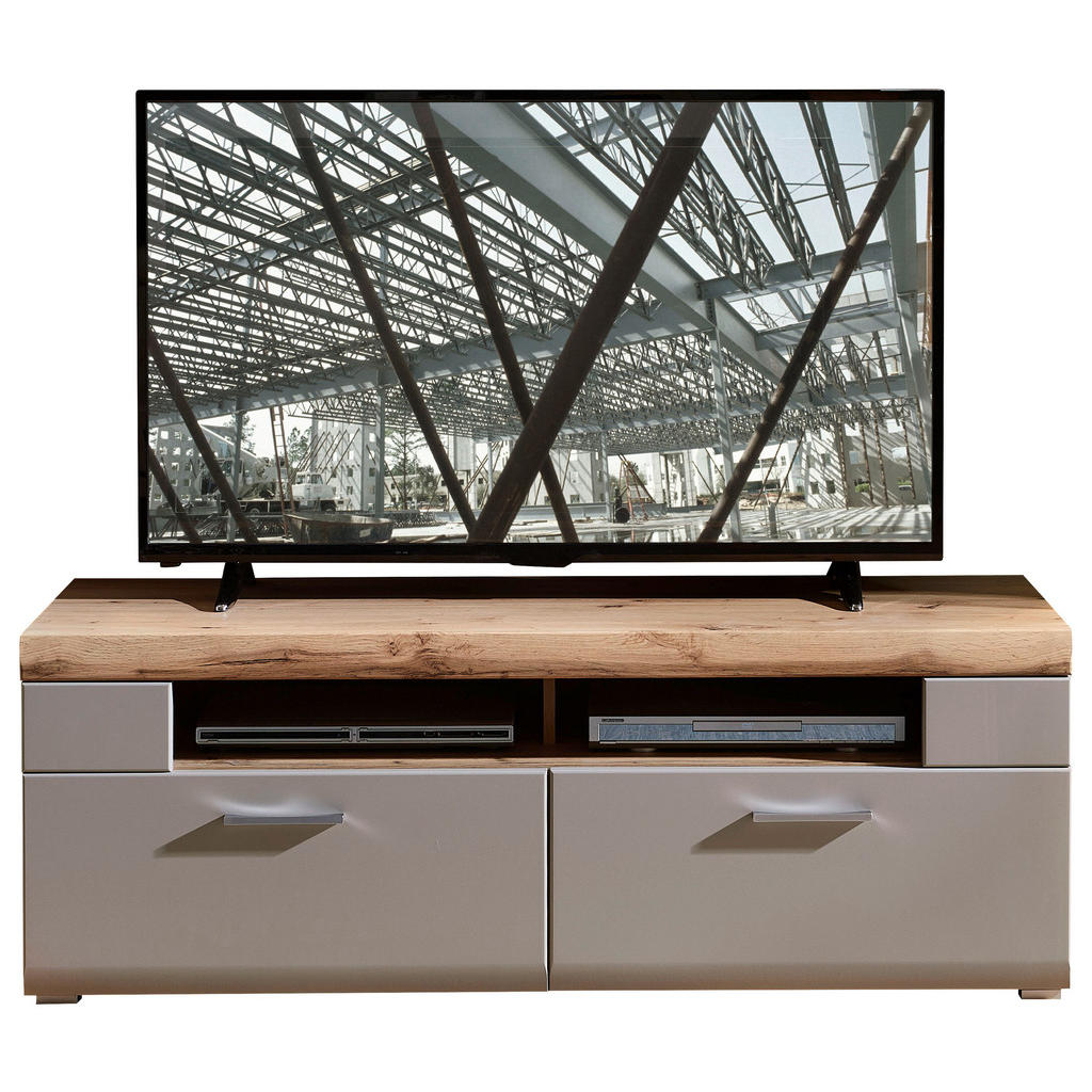 TV-ELEMENT grijs, eikenkleur