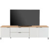TV-ELEMENT wit, eikenkleur