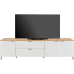 TV-ELEMENT wit, eikenkleur thumbnail 1