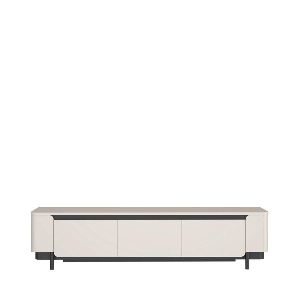 TV-ELEMENT zwart, gebakken kleur