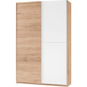 MULTIFUNCTIONELE KAST, wit, eikenkleur