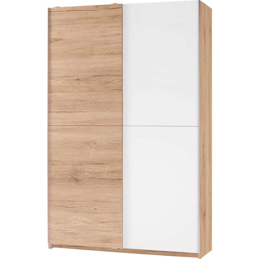 MULTIFUNCTIONELE KAST, wit, eikenkleur
