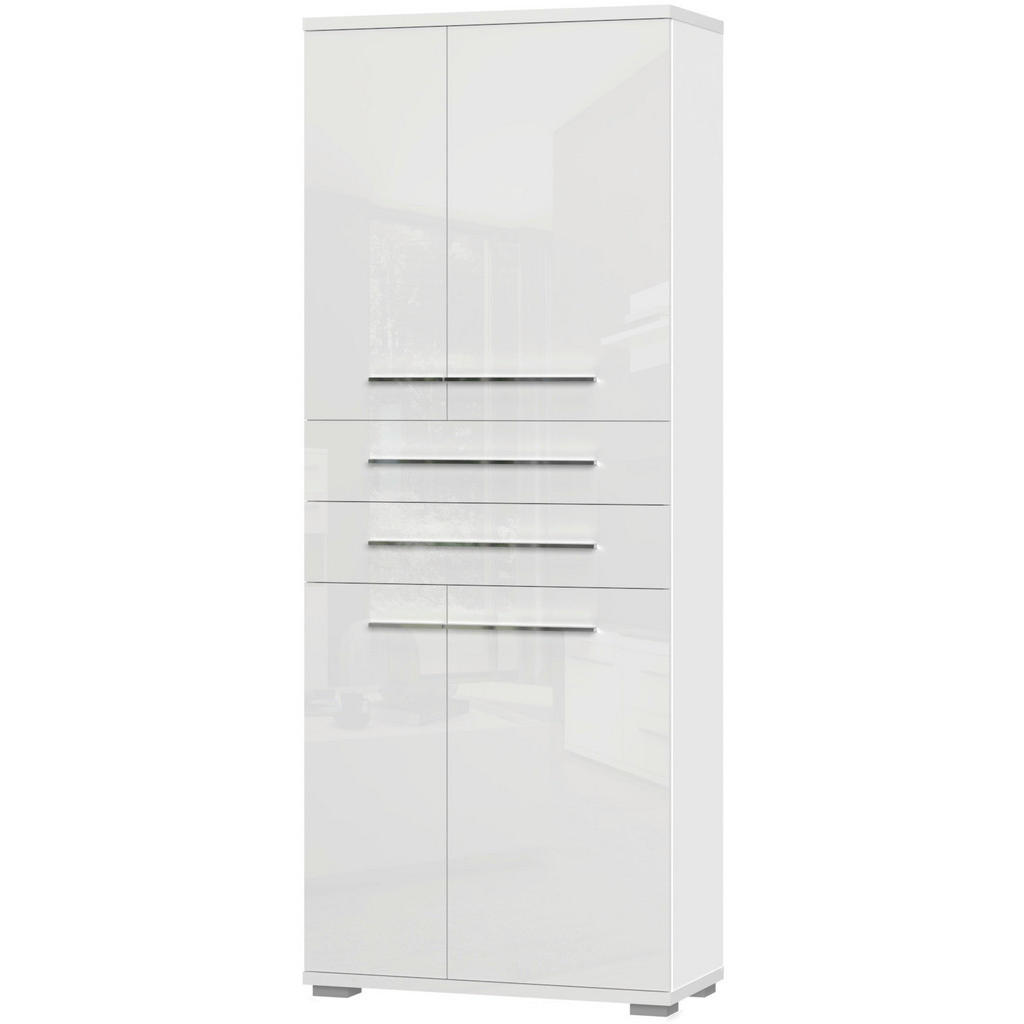MULTIFUNCTIONELE KAST, wit, wit, hoogglans