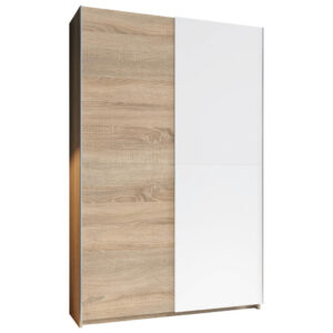 MULTIFUNCTIONELE KAST, wit, sonoma eiken