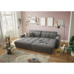 GROTE BANK, antraciet textiel, houtmateriaal thumbnail 7