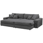 GROTE BANK, antraciet textiel thumbnail 3