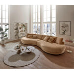 GROTE BANK, bruingrijs textiel thumbnail 3