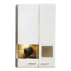 HANGENDE SHOWKAST, wit, eikenkleur