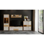 HANGENDE vitrinekast, beige thumbnail 6