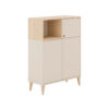 HOGE KIST, beukenkleur, wit