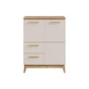 HOGE KIST, eikenkleur, wit