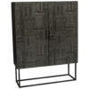HOGE BORST, zwart
