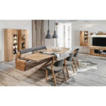 SHOWCASE, gefineerd, meerlaags paneel van massief hout (paneelpaneel) oud hout, eikenkleurig eiken thumbnail 3