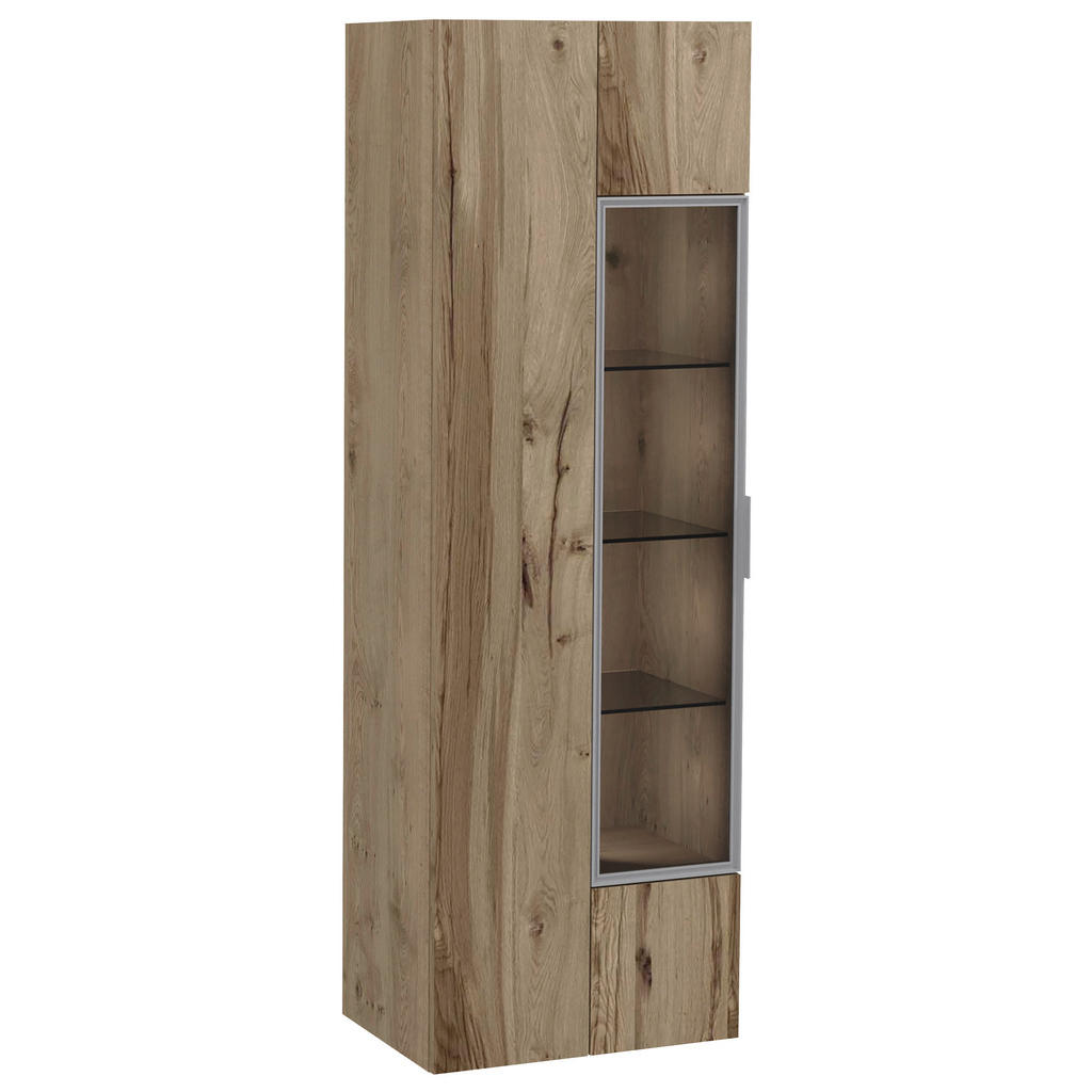 SHOWCASE, gefineerd, meerlaags paneel van massief hout (paneelplaat) oud hout, wilde eik oude eik