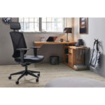 SWIVEL CHAIR plastic, textile black thumbnail 2