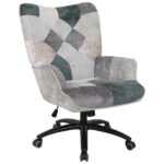 BUREAUSTOEL metaal, kunststof, textiel bruin, grijs, zwart, wit thumbnail 1