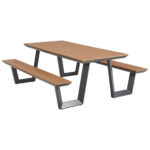 TUINSET aluminium antraciet, teakkleur thumbnail 2