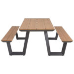 TUINSET aluminium antraciet, teakkleur thumbnail 5