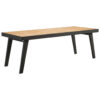 TUINTAFEL hout, metaal antraciet