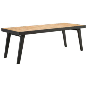 TUINTAFEL hout, metaal antraciet