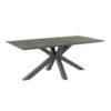 TUINTAFEL metaal, glas antraciet