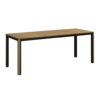 TUINTAFEL hout, metaal teak kleur