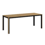 TUINTAFEL hout, metaal teak kleur thumbnail 1