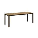 TUINTAFEL hout, metaal teak kleur thumbnail 3
