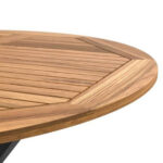 TUINTAFEL hout, zwart metaal, acaciakleuren thumbnail 3