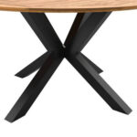 TUINTAFEL hout, zwart metaal, acaciakleuren thumbnail 4