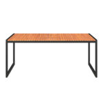 TUINTAFEL hout, natuurlijke kleur metaal, zwart thumbnail 6
