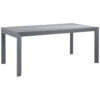 TUINTAFEL metaal, glas antraciet, donkergrijs